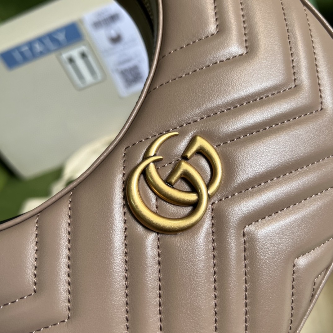 G*u*i marmont half-moon-shaped mini bag