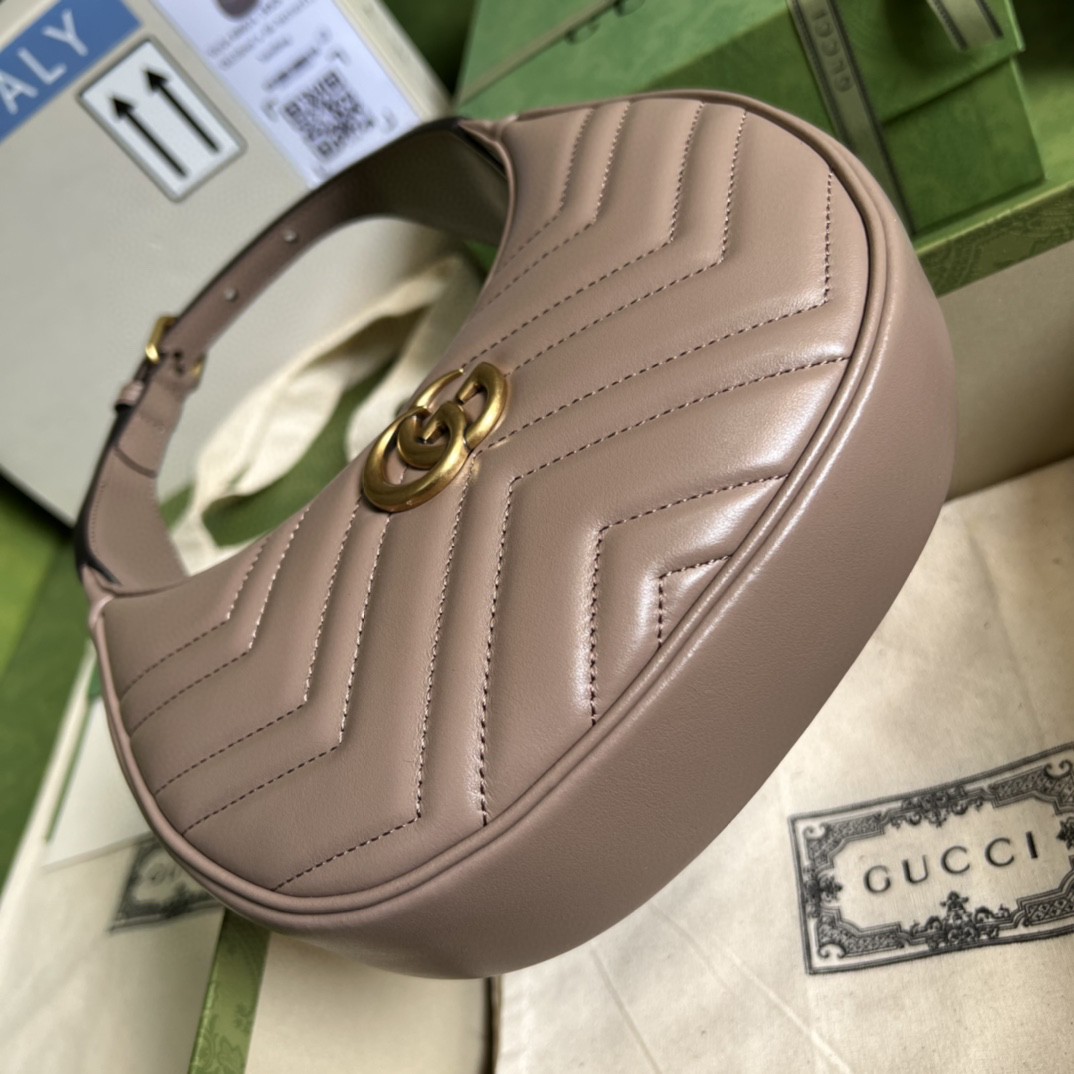 G*u*i marmont half-moon-shaped mini bag
