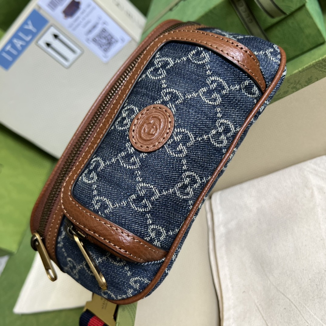 G*u*i belt bag with interlocking g