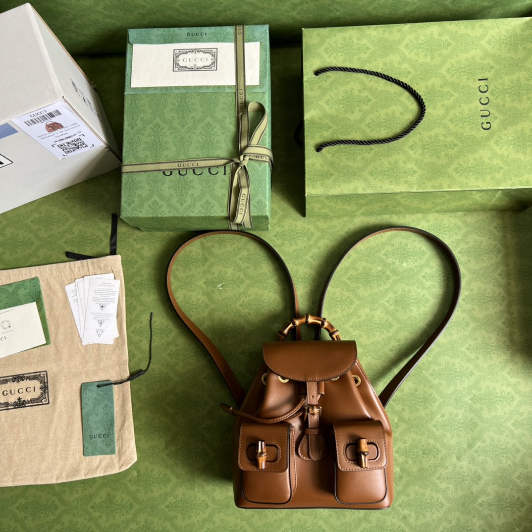 G*u*i bamboo small backpack