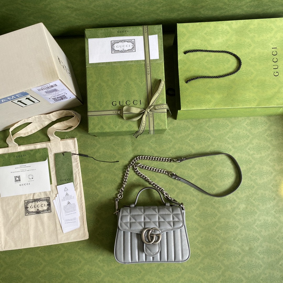 G*u*i gg marmont mini top handle bag
