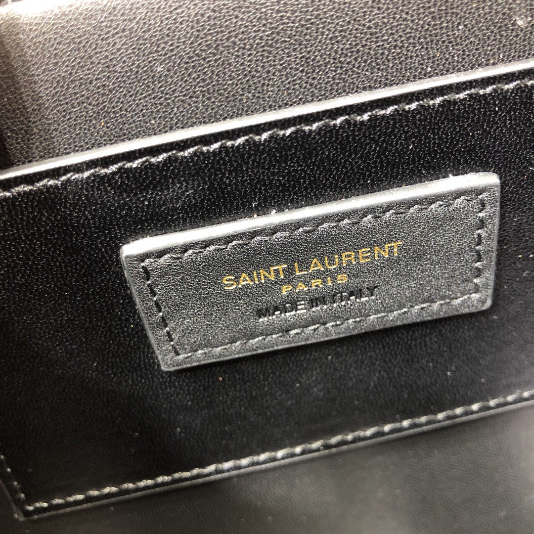 y51 solferino medium satchel in canvas and box Sa1nt Lau*nt leather