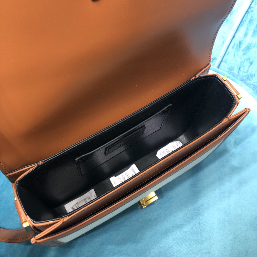 y51 solferino medium satchel in canvas and box Sa1nt Lau*nt leather