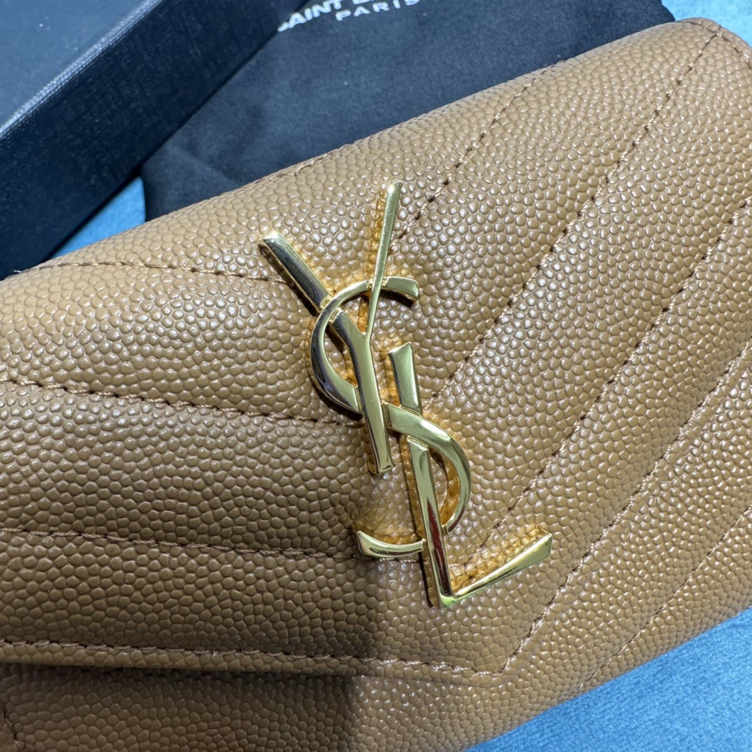 YSL CASSANDRE MATELASSÉ SMALL ENVELOPE WALLET