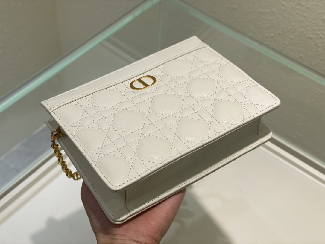 D*or caro zipped pouch with chain