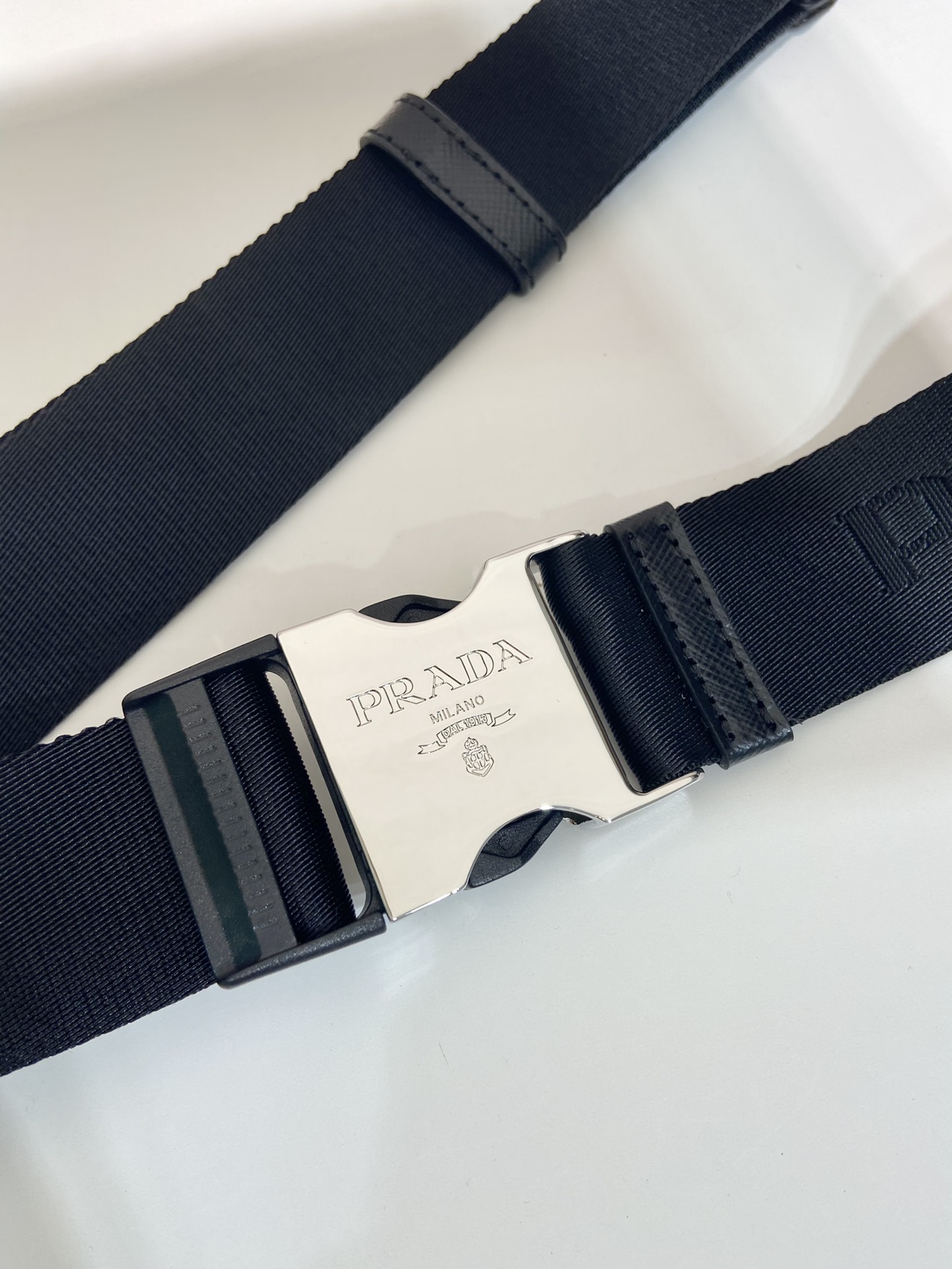 Pra*a saffiano leather belt bag