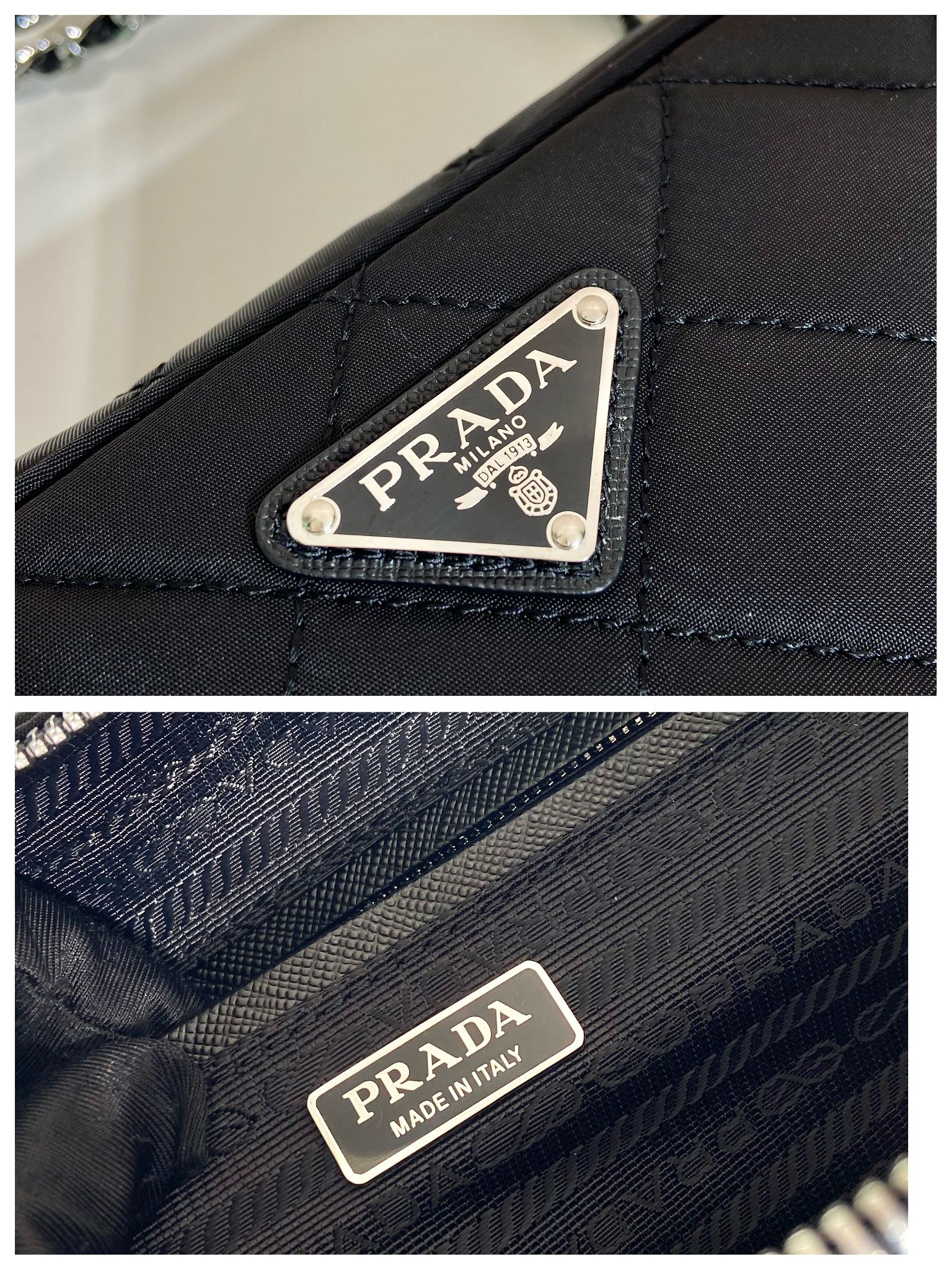 Pra*a nylon camera bag