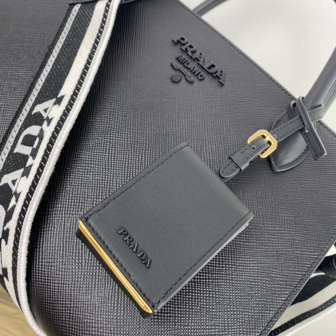 pra*a monoCh*0me medium saffiano bag