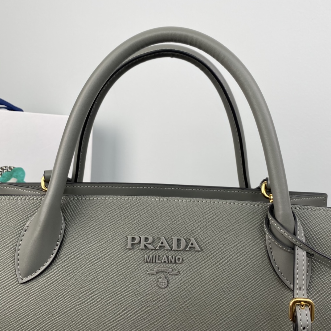 pra*a monoCh*0me medium saffiano bag
