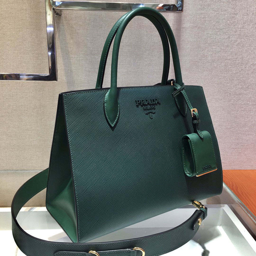 pra*a monoCh*0me medium saffiano bag
