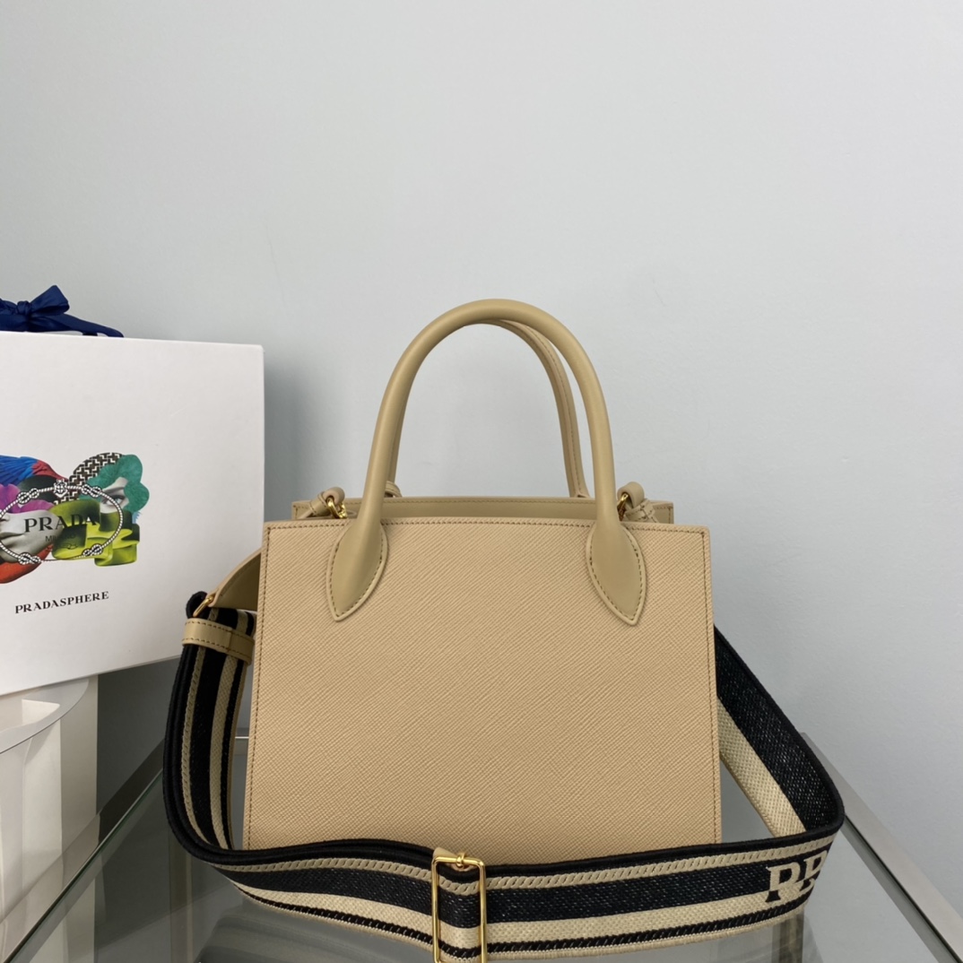 pra*a monoCh*0me small saffiano bag