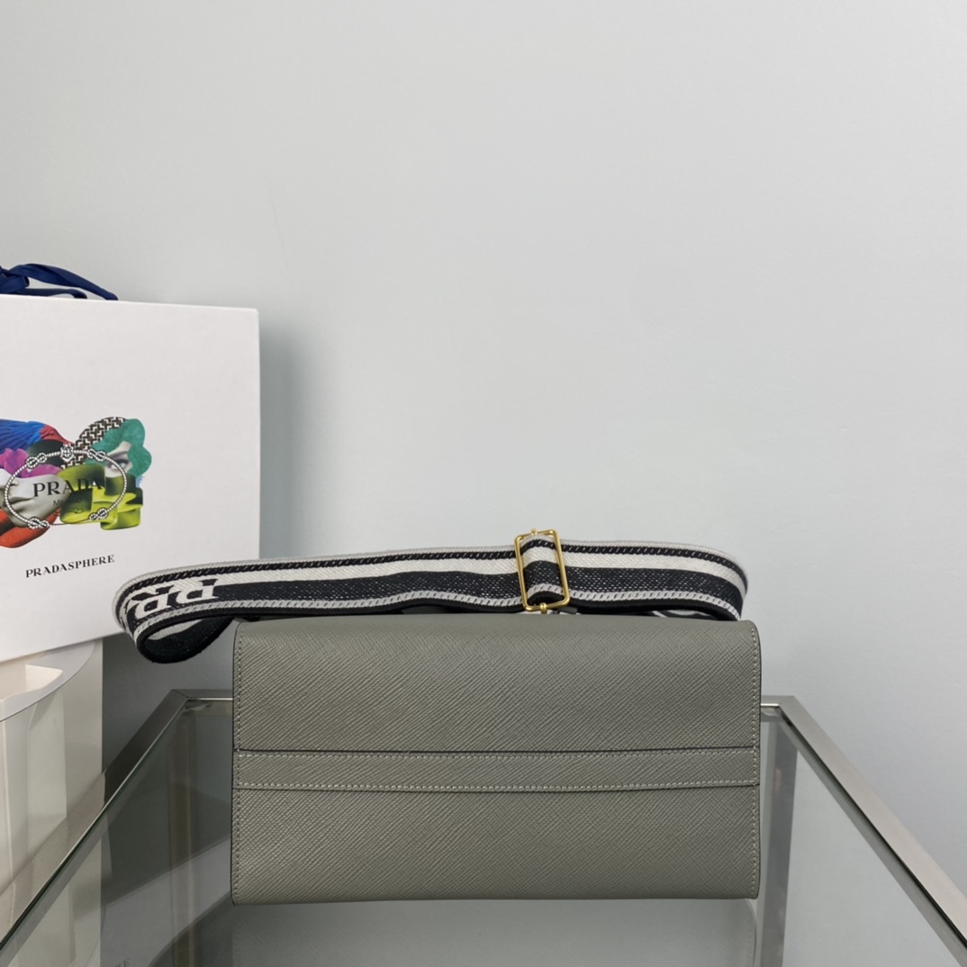 pra*a monoCh*0me small saffiano bag
