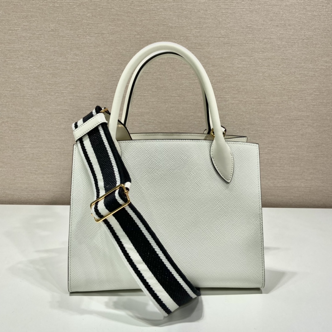 pra*a monoCh*0me small saffiano bag