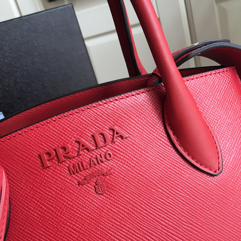 pra*a monoCh*0me small saffiano bag