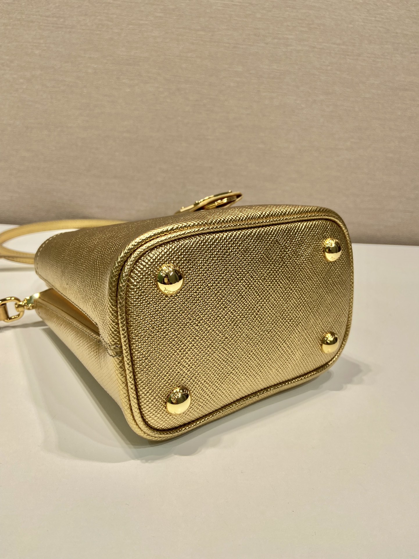 Pra*a panier satin bag with crystals