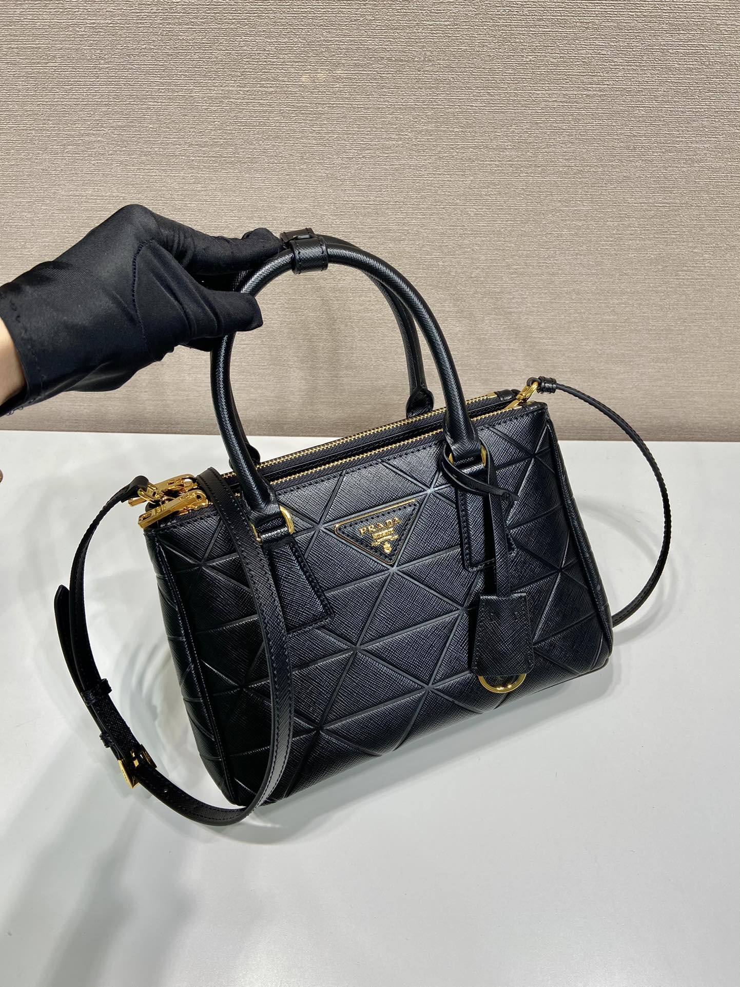 small Pra*a galleria saffiano leather bag