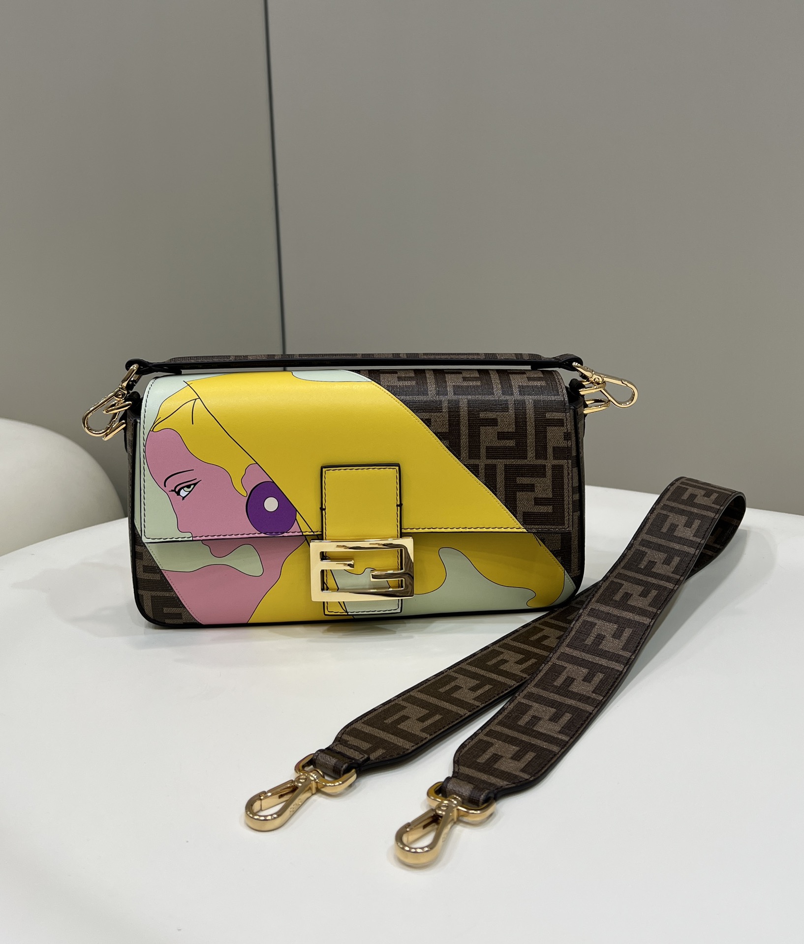 F**di baguette medium handbag