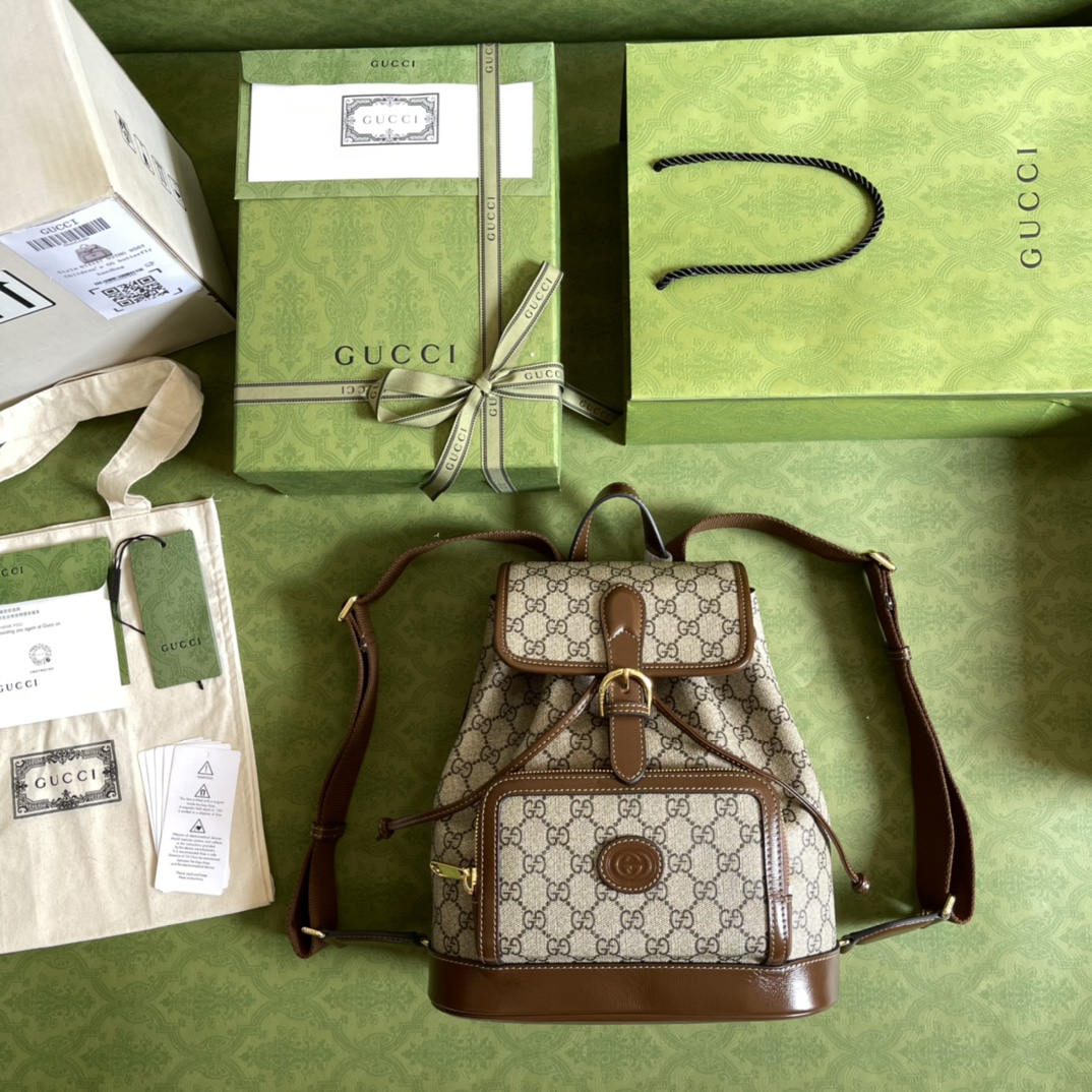 G*u*i backpack with interlocking g