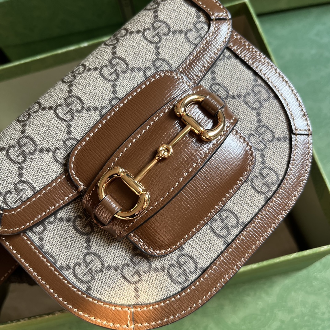G*u*i horsebit 1955 rounded belt bag